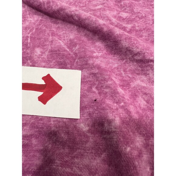 Freeloader Fuschia Pink Purple Mineral Wash Tie Front Hi Lo Top - Women's S - Picture 6 of 9